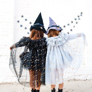 Kids black witch costume/whimsical witch/witch costume/kids halloween costume/girls witch costume/baby halloween costume/soft witch costume image 8