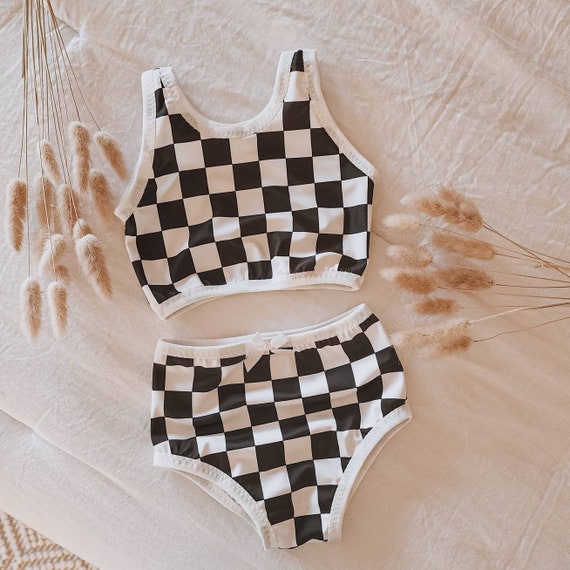 Checkered swim bikini/ baby swim suit/ baby bikini/ toddlers swim suit/ kids swim wear /kids bathing suits/ girls bathingsuits