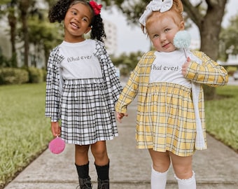 Black and white plaid costume, plaid Costume, black and white plaid set,Dress Up Clothes, Newborn Costume, kids costume, costume