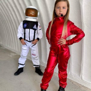 Britney inspiriertes rotes Catsuit-Kostüm - Kinder-Halloween-Strampler