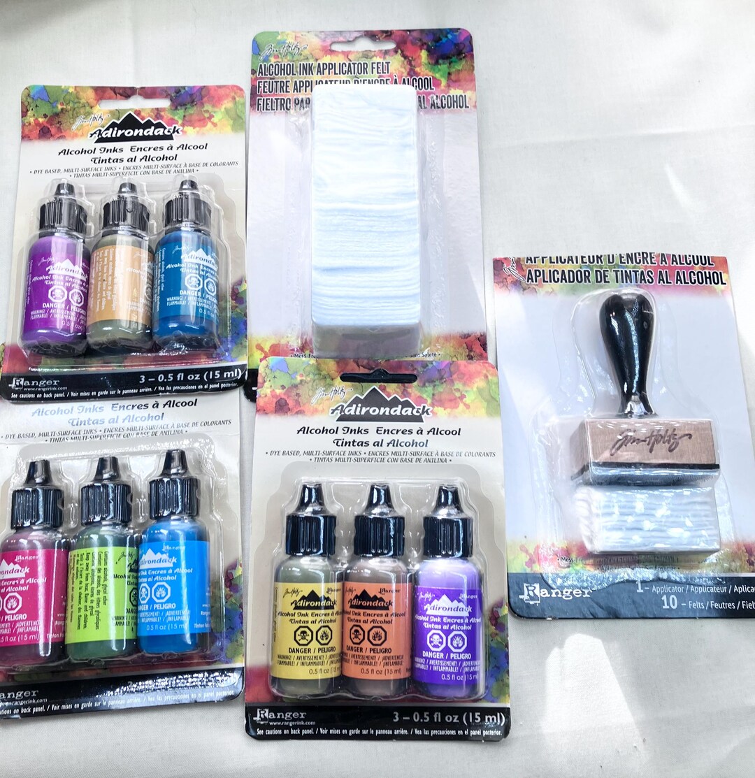 Tim Holtz ADIRONDACK ALCOHOL INKS -applicator W/felts-pkg of 50 Felts ...