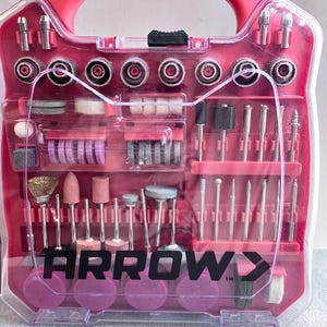 189 pcs ARROW Rotary Tool Accessories Kit - 4 COLLETS All Purpose NEW
