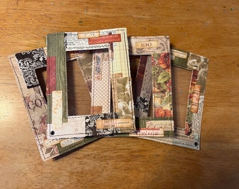 Scrappy Frames with Windows and Hinges - Ephemera/embellishments for use in Junk Journals, ScrapBooks, Mixed Media and Collage.