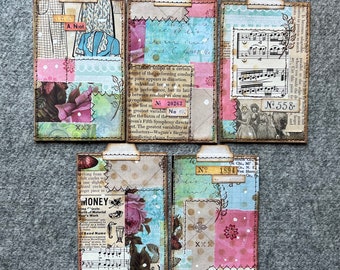 Journals Cards with Tabs, Masterboard tags. Scrappy Sewn Tags