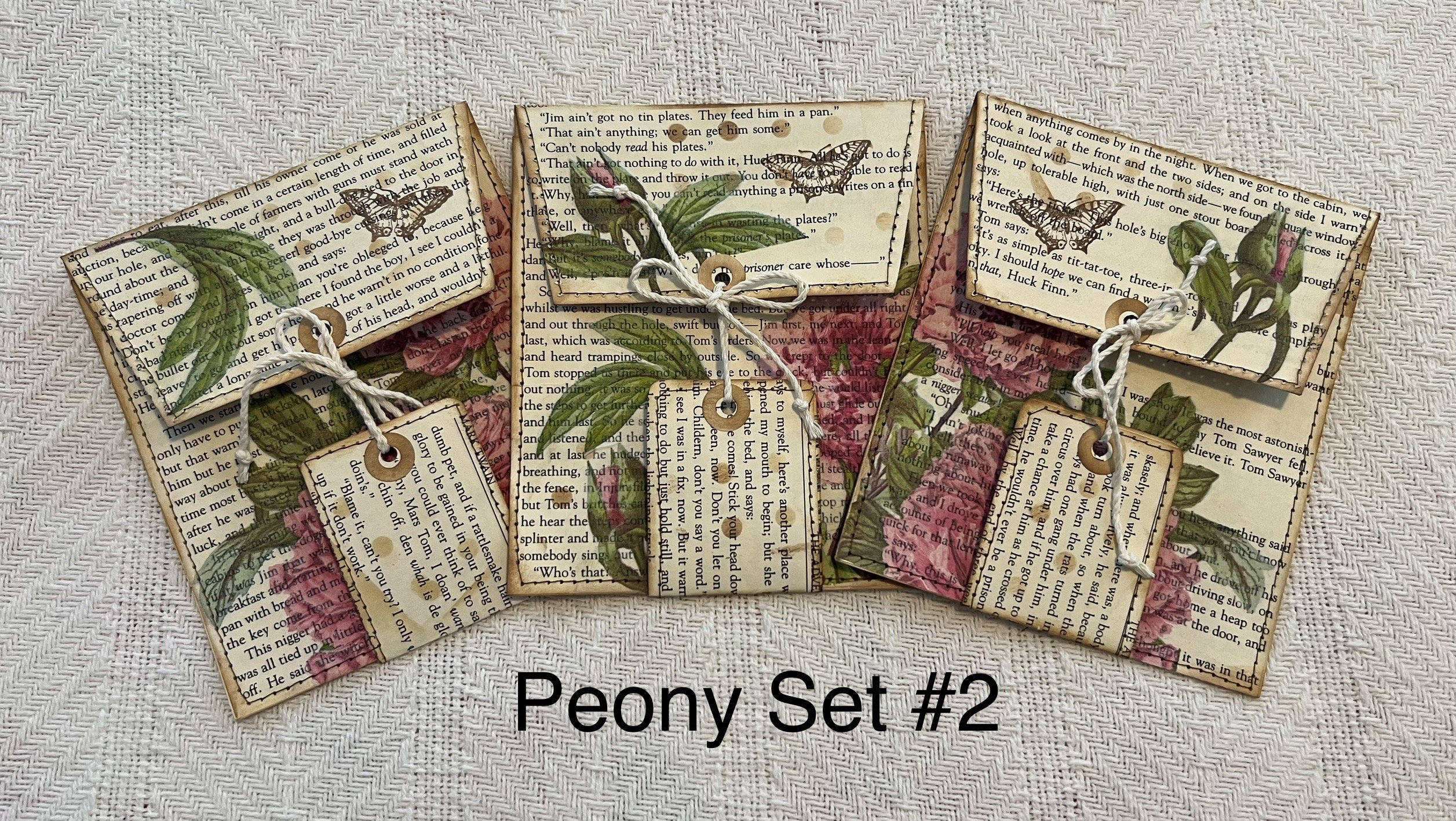 Book Page Envelopes/pockets for Journals Embellished Ephemera Etsy