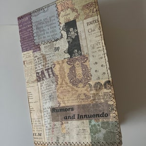 Note Book/Journal Handmade Book Rumors and Innuendo imagem 1