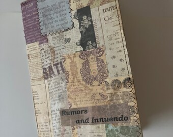 Note Book/Journal - Handmade Book - Rumors and Innuendo