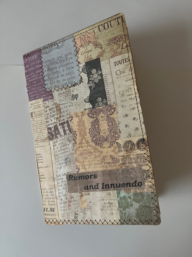 Note Book/Journal Handmade Book Rumors and Innuendo imagem 1