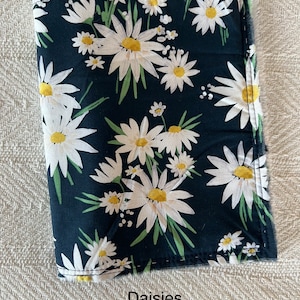 Fabric Soft Junk Journal Covers Handmade Covers for a Junk Journal, Planner, Glue Book, Diary Daisies