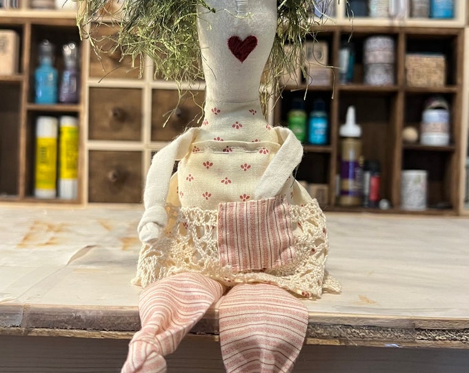 Wild Fiber Art Doll – Small Handmade Whimsy Creature - Aggie - Etsy