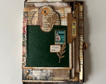 Hinge and Collage Mini Journal