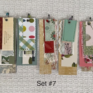 Scrap Paper and Lace Clusters - Ephemera/embellishments for use in Junk Journals, ScrapBooks, Mixed Media and Collage.