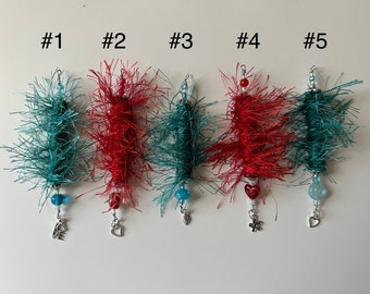 Fuzzy Boho Dangles for your Junk Journal, Diary