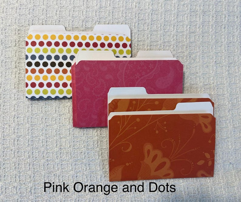 Mini File Folders for Journals - Embellishments, Ephemera - Etsy