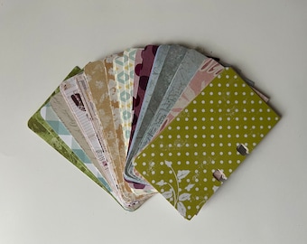 Rolodex Cards, Patterned Cards for Mixed Media Art