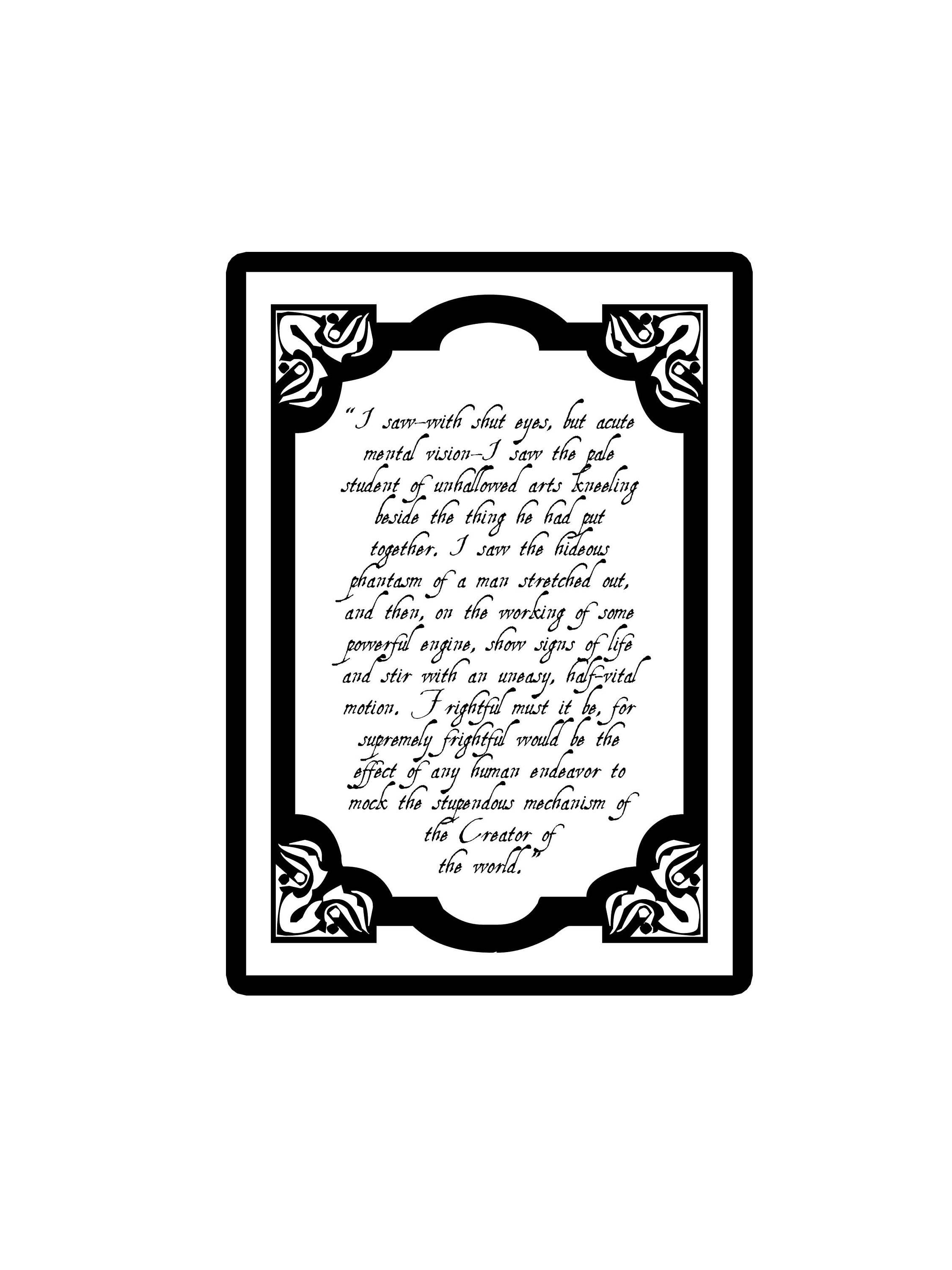 Frankenstein Pillow Book
