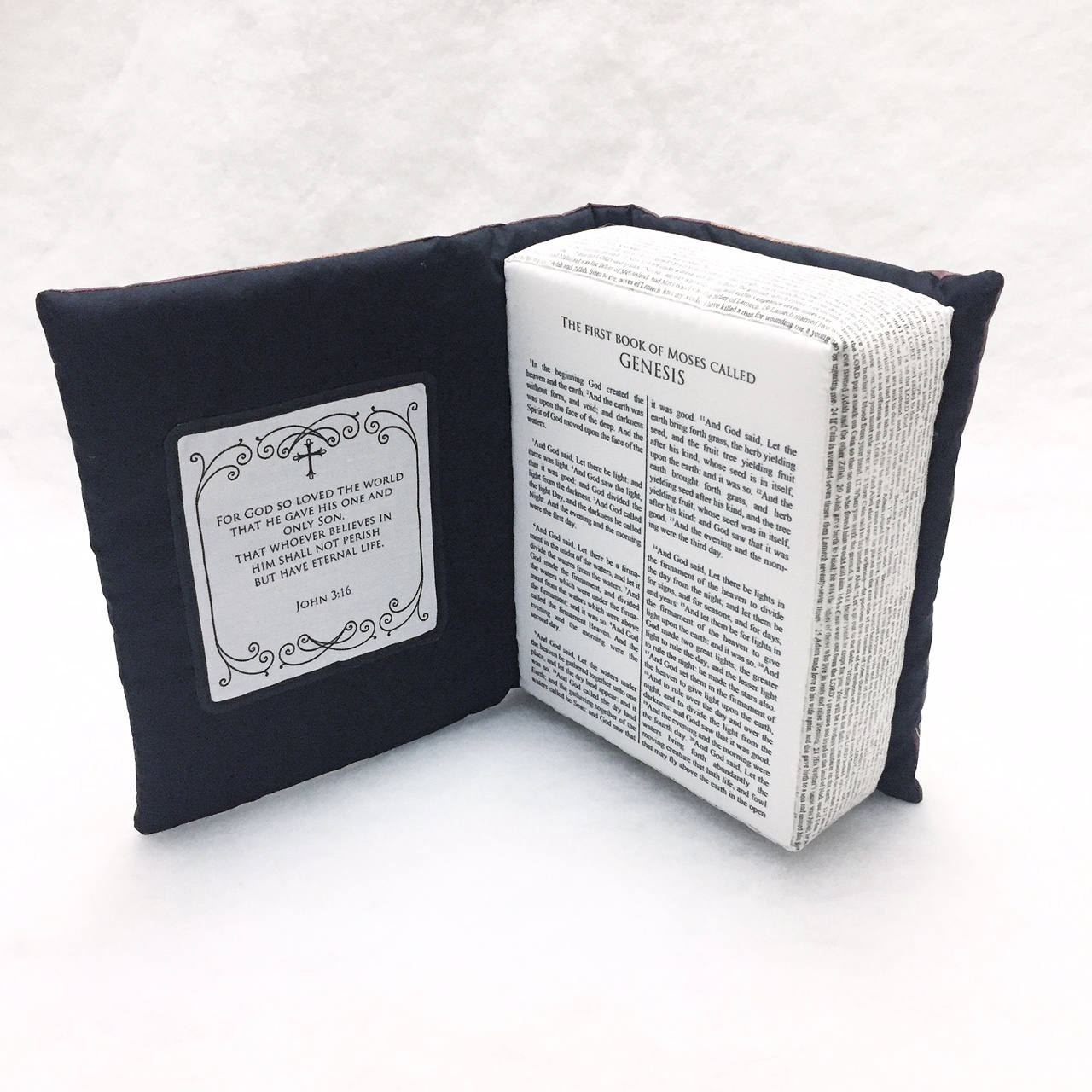 Holy Bible Pillow Book, Openable Bible Pillow Book Plush, Comfortable