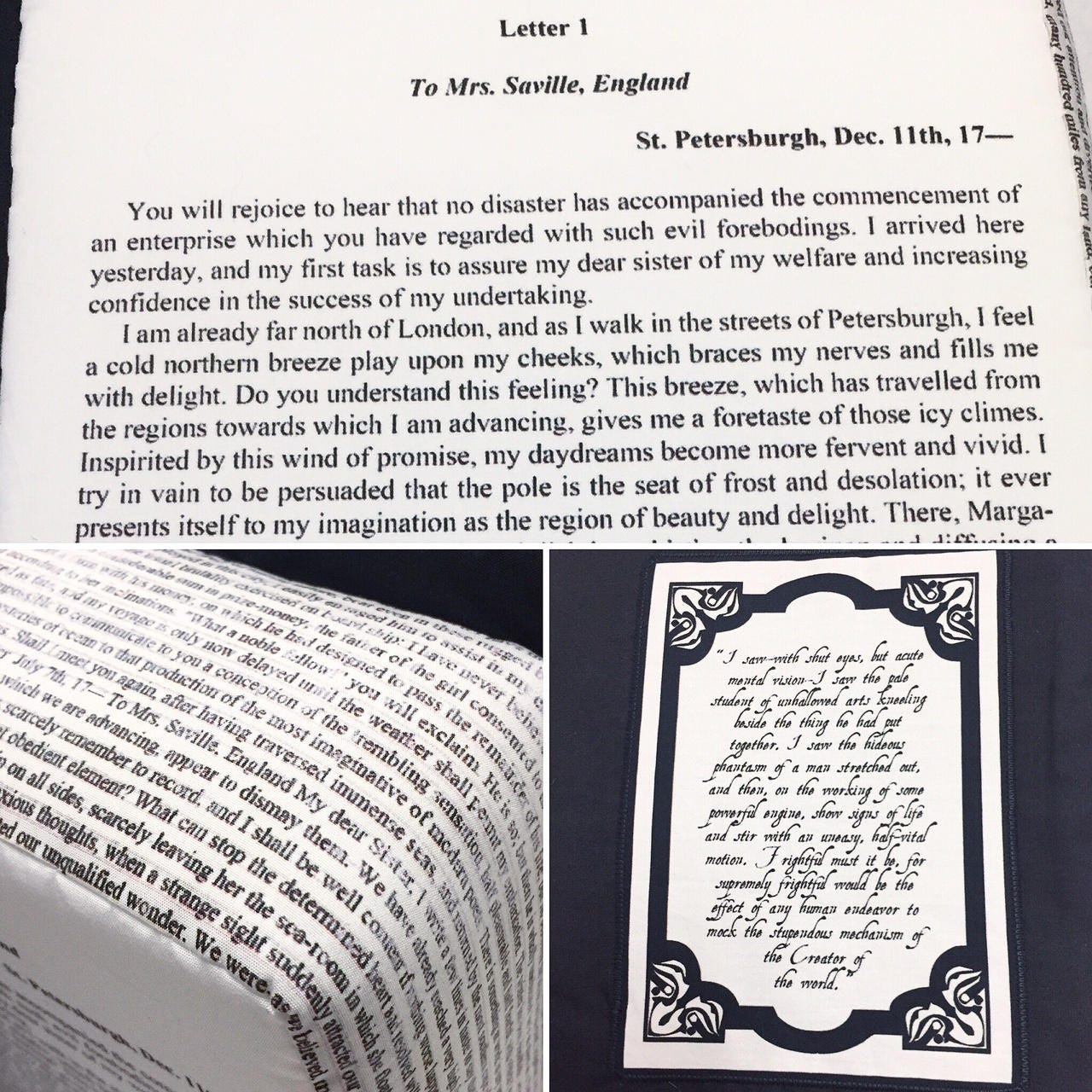 Frankenstein Pillow Book