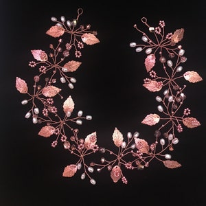 Wedding hair vine bridal hair piece leaf headband leaf hairpiece bridal leaf hair wreath wedding headpiece bridesmaid gift leaf crown bridal