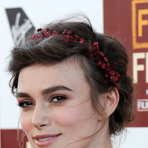 Red hair Vine: Bridal Headband Tiara Red Hairpiece