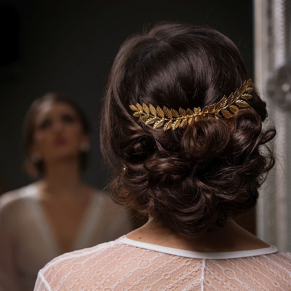 Leaf Hair Piece Laurel Leaf Hair Comb Bridal Hair Piece Etsy