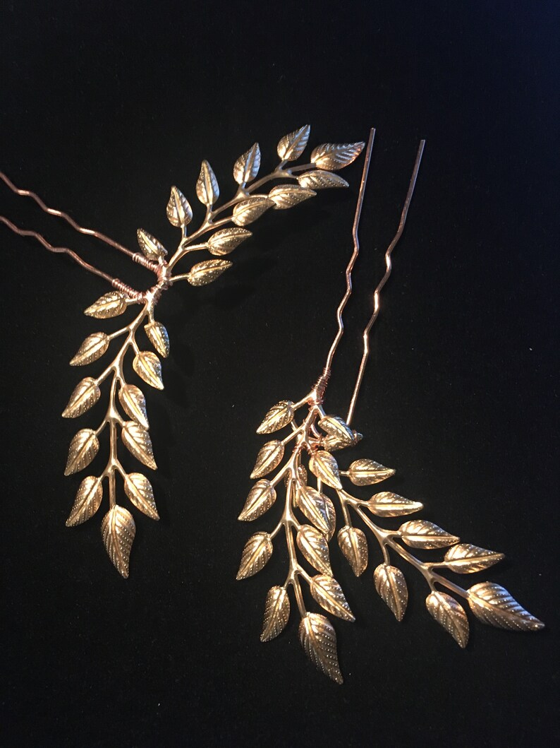 Leaf Hair Comb With Leaves Bridal Hair Pin Leaf Hairpiece Etsy