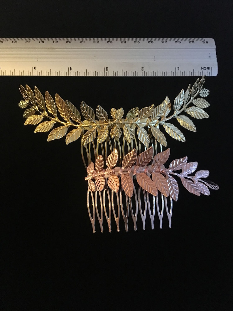 Leaf Hair Comb Laurel Leaf Hair Piece Bridal Grecian Etsy