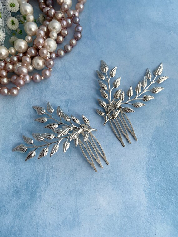 Boho Blatt Haarkamm Aus Metall – Vintage Kopfschmuck Für Hochzeit, Braut & Festivals | Griechischer Göttinnen-Stil