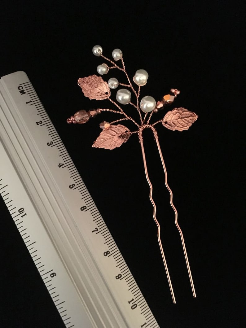 Wedding hair pin bridal hair pin bridesmaids gift leaf hair Etsy