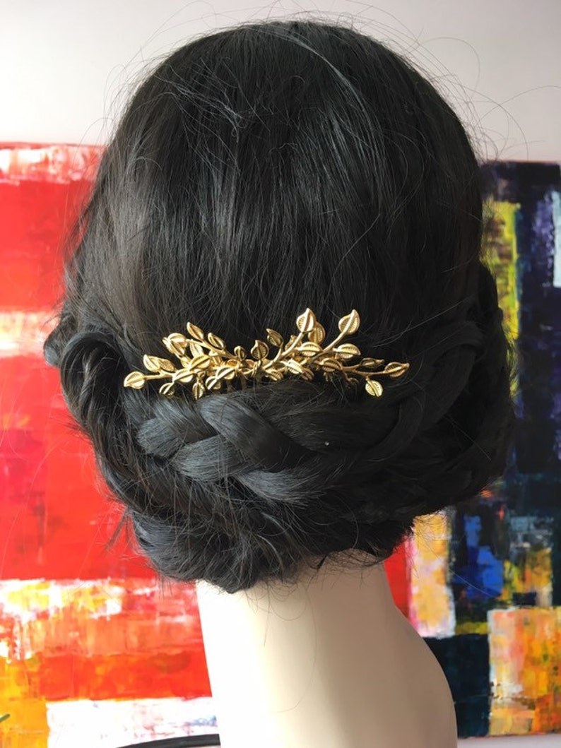 Leaf Hair Piece Laurel Leaf Hair Comb With Leaves Bridal Hair Etsy UK
