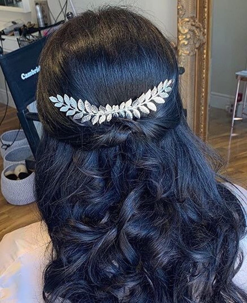 Leaf Hair Piece Laurel Leaf Hair Comb With Leaves Bridal Hair Etsy UK