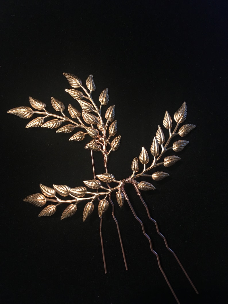 Bridal Hair Piece Leaf Hair Fork Wedding Hair Accessories Leaf Etsy