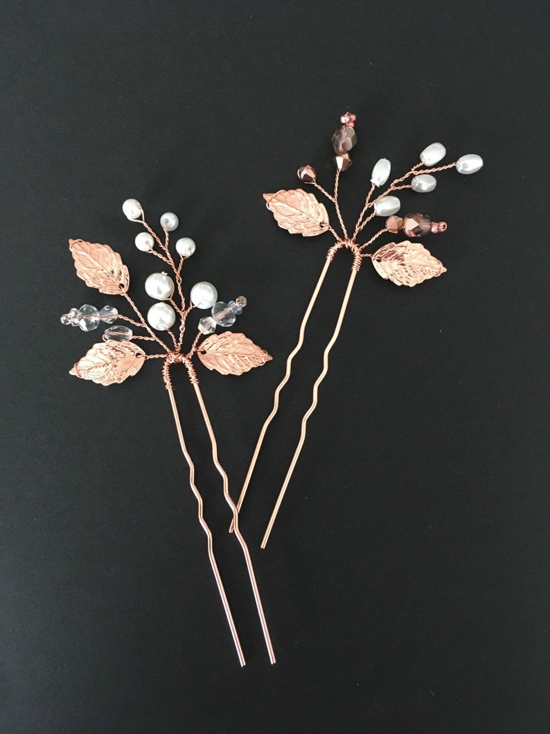 Bridal hair pin wedding hair piece wedding gift hairpin leaf Etsy