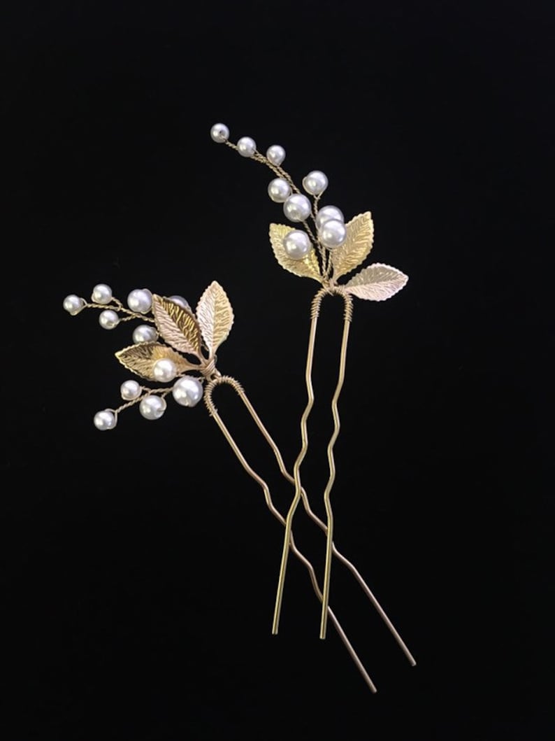 Bridal Hair Accessories Two Wedding Hair Pins Bridal Hair Etsy