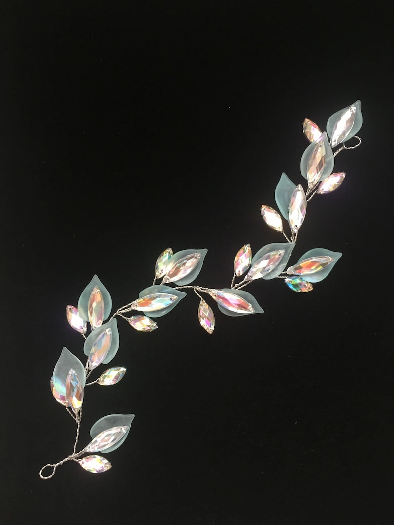 Bridal hair piece leaf hair vine greenery wedding leaf Etsy