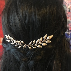 Bridal hair piece leaf hair fork wedding hair accessories leaf headpiece bridesmaid gift Prom hair jewelry Grecian style laurel leaf hairpin