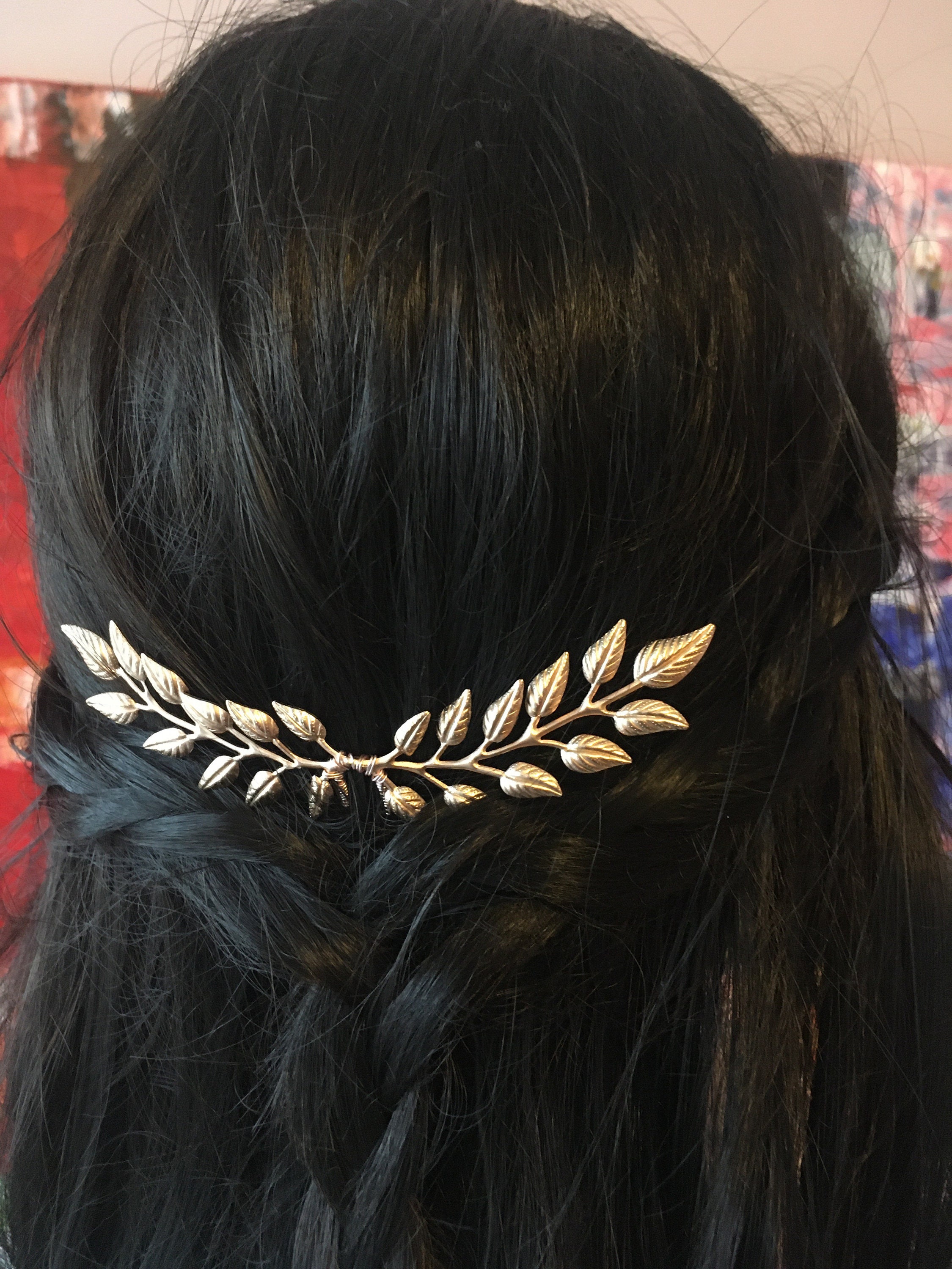 Boho Blatt Haarkamm Aus Metall – Vintage Kopfschmuck Für Hochzeit, Braut & Festivals | Griechischer Göttinnen-Stil