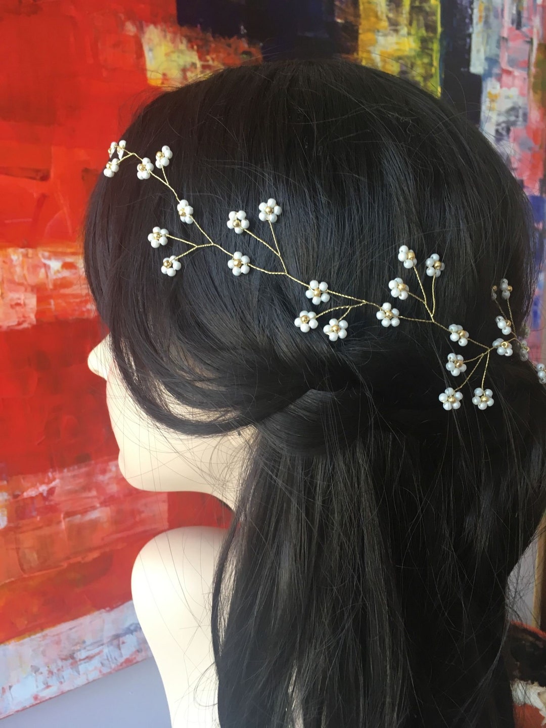 Bridal Hairpiece Daisy Hair Vine Daisy Headpiece Flower Etsy