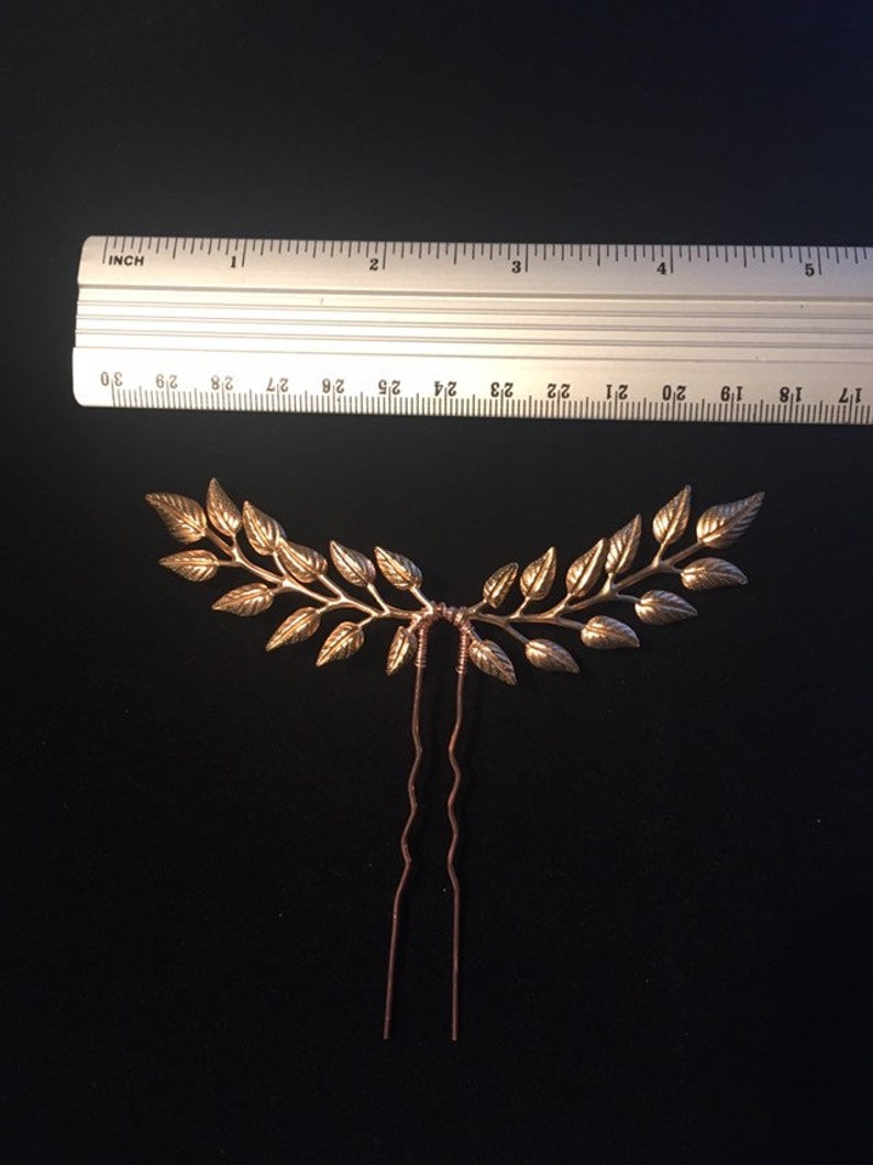 Bridal Hair Piece Leaf Hair Fork Wedding Hair Accessories Leaf Etsy