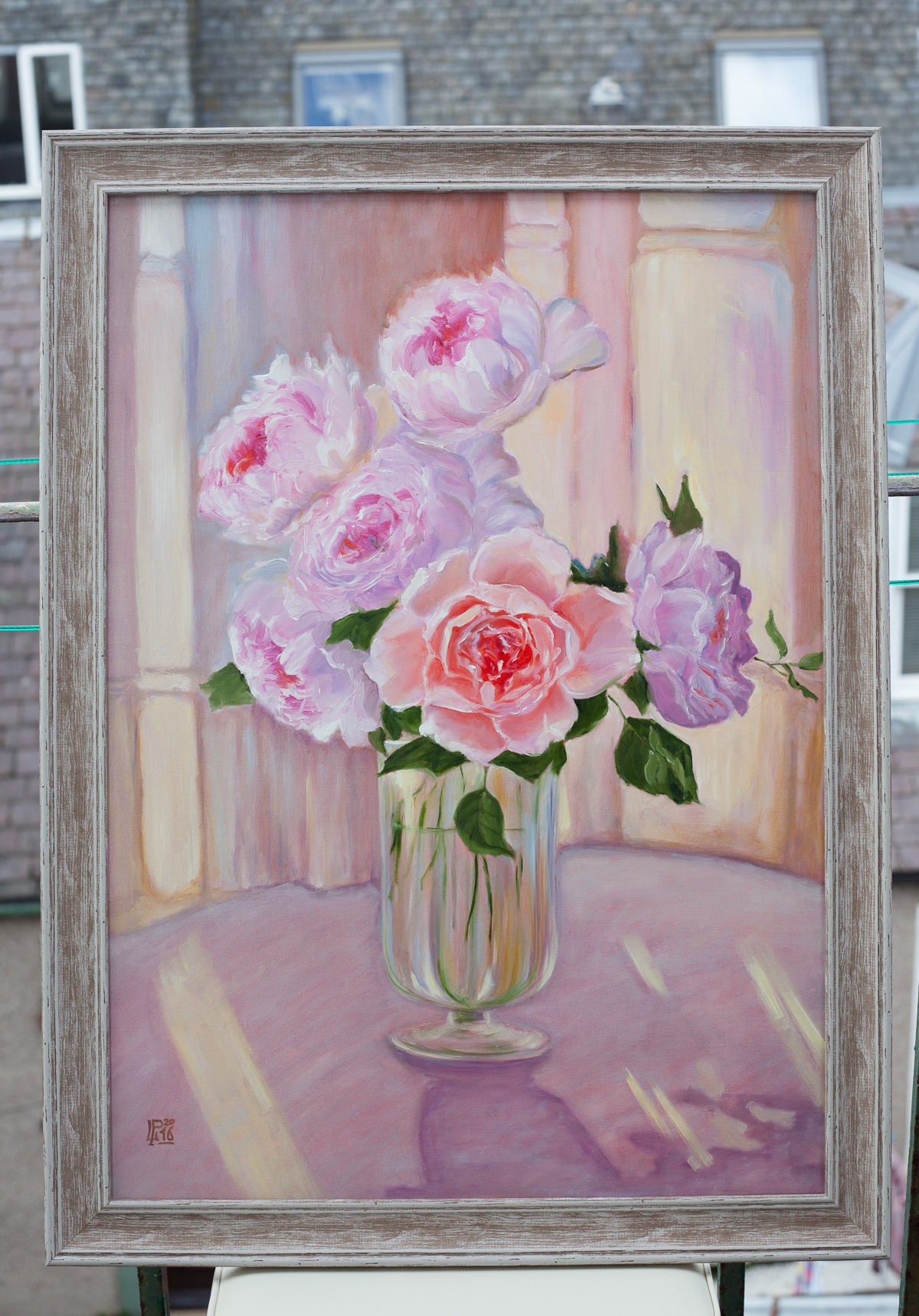 薔薇の花瓶　絵画 絵画の通販、購入ならFROM ARTIST/作品名：花瓶の薔薇/作家名