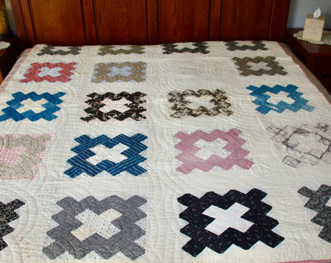 Vintage Cutter Top Quiltvintage Fabriccutter Topvintage Quilt Top