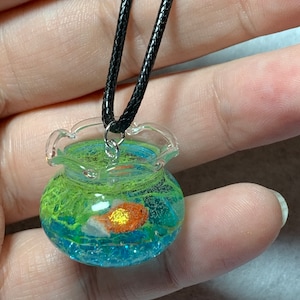 goldfish bowl necklace