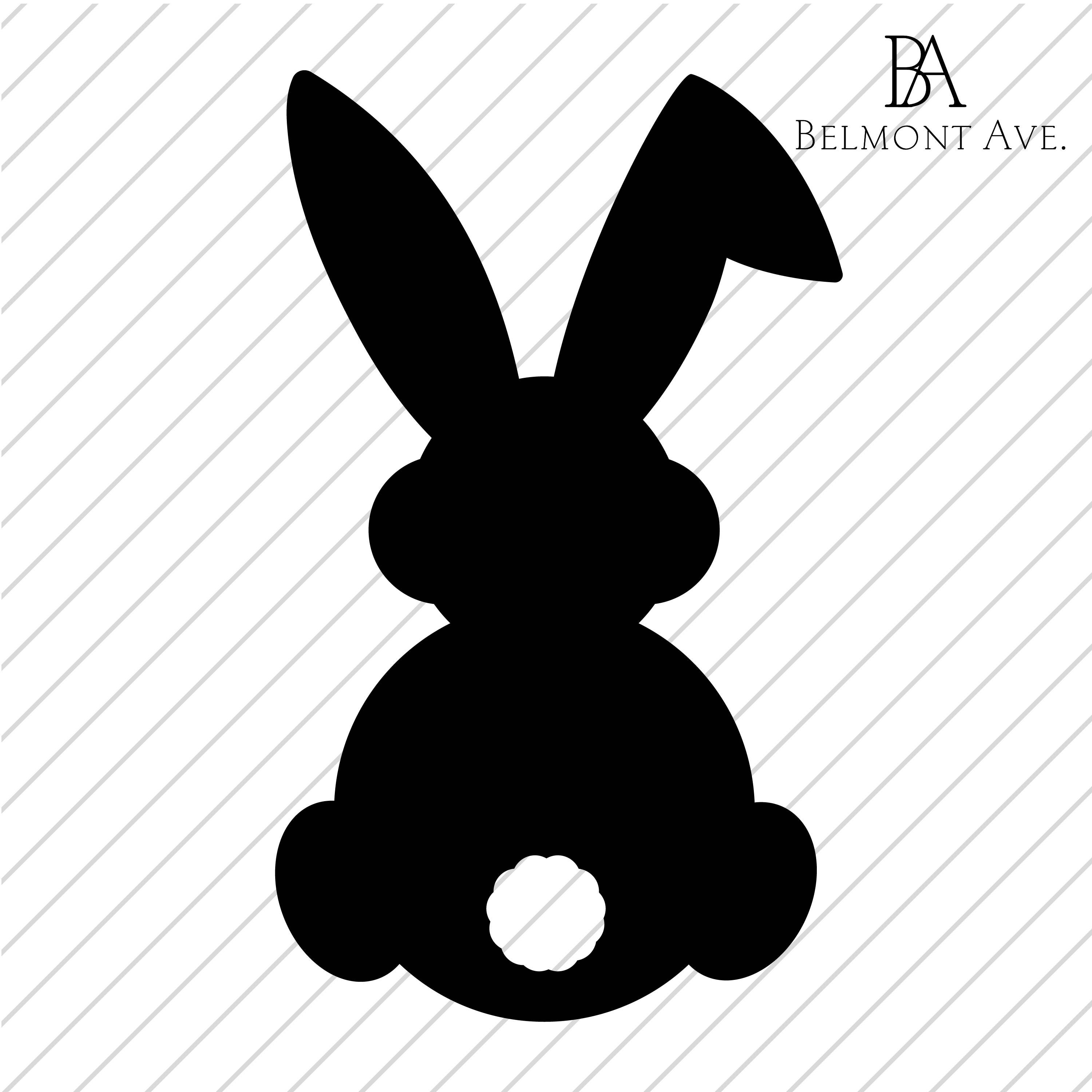 Easter Bunny Silhouette SVG PNG Digital Download rabbit - Etsy