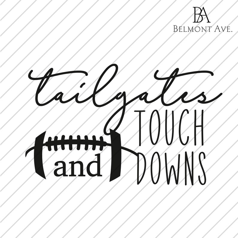 Tailgates and Touchdowns Football SVG PNG Téléchargements Etsy France