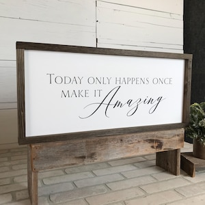 Farmhouse Wooden Sign: Inspirational Home Decor