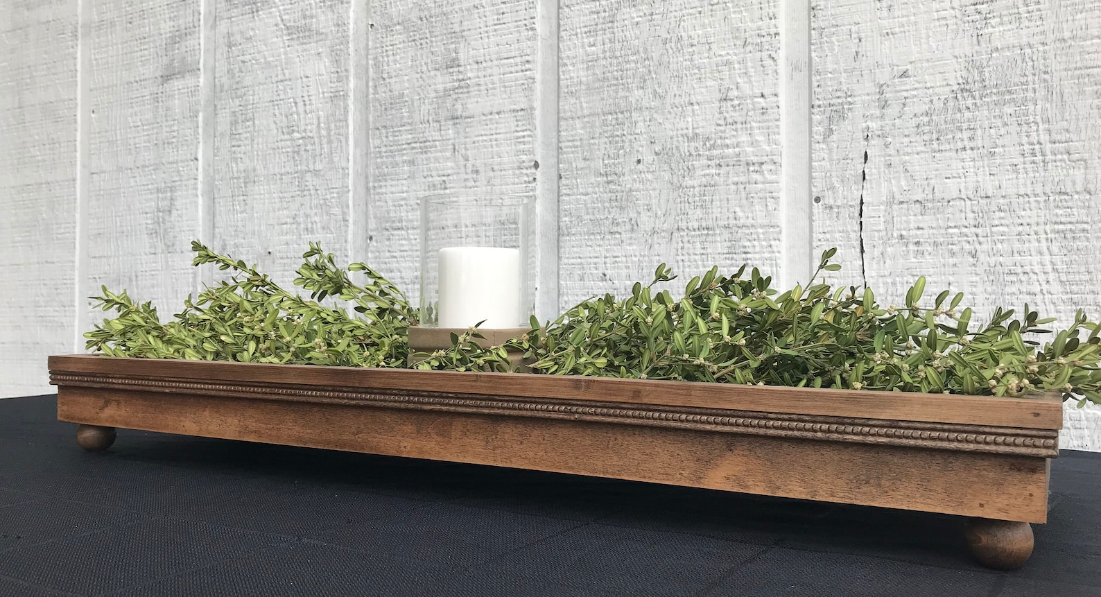 Handmade Wooden Centerpiece Tray Centerpiece Box Decorative Etsy