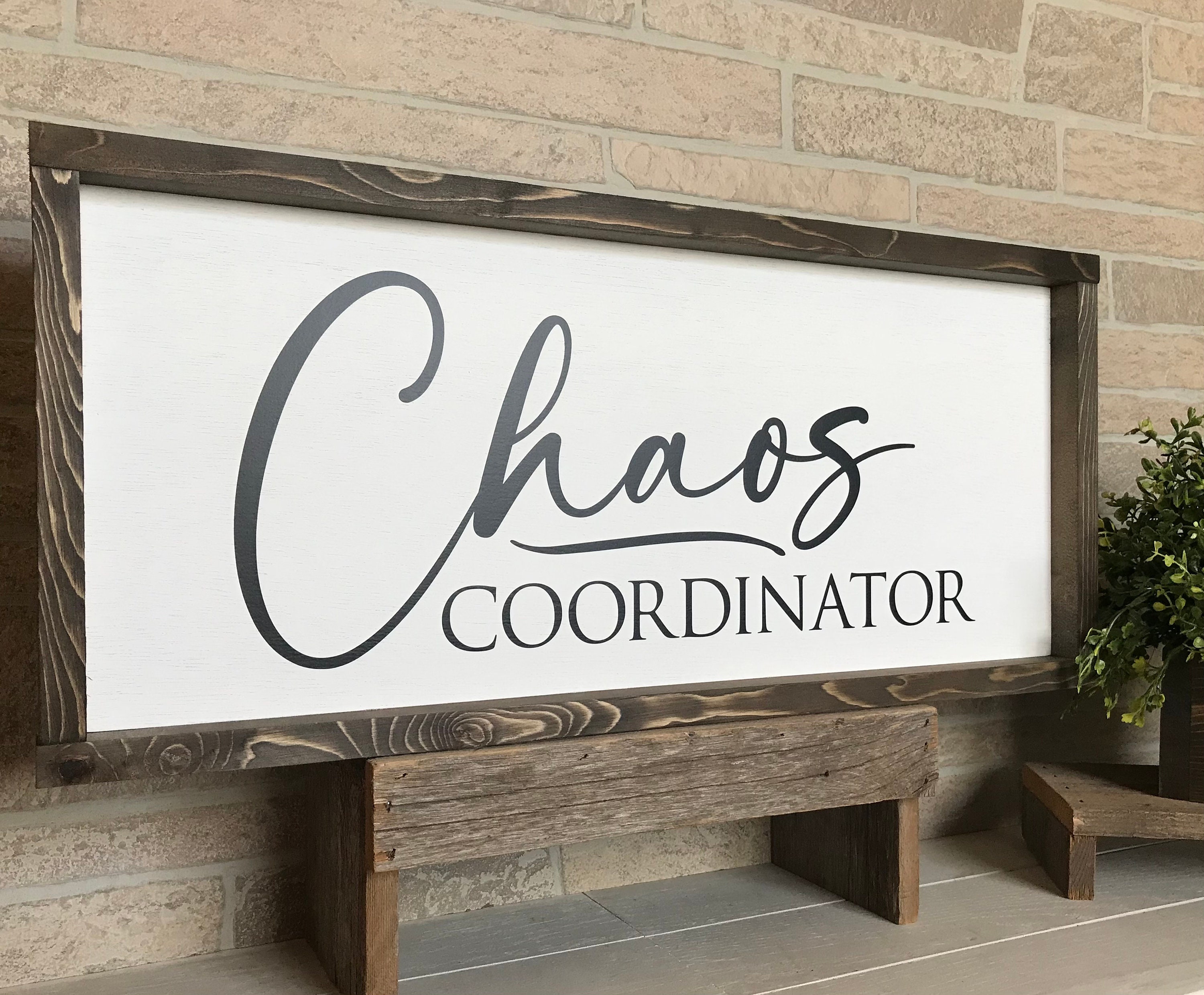 Command Cneter Sign Chaos Coordinator, Office Sign, Family Command Center Sign, Home Decor ...