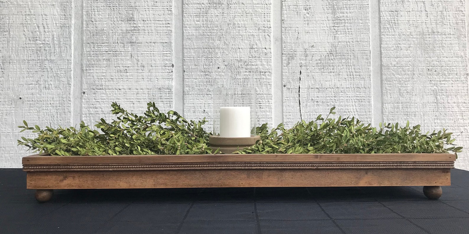 Handmade Wooden Centerpiece Tray Centerpiece Box Decorative Etsy