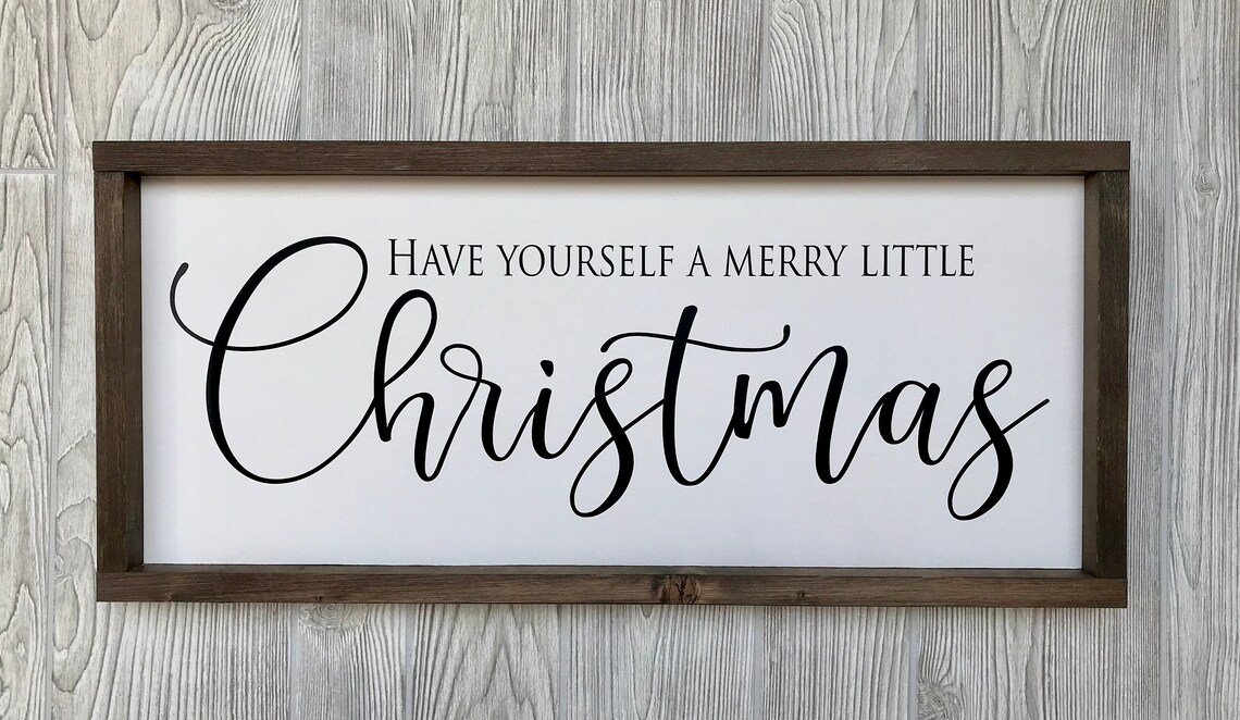 Have Yourself a Merry Little Christmas Rustic Farmhouse Sign - Etsy