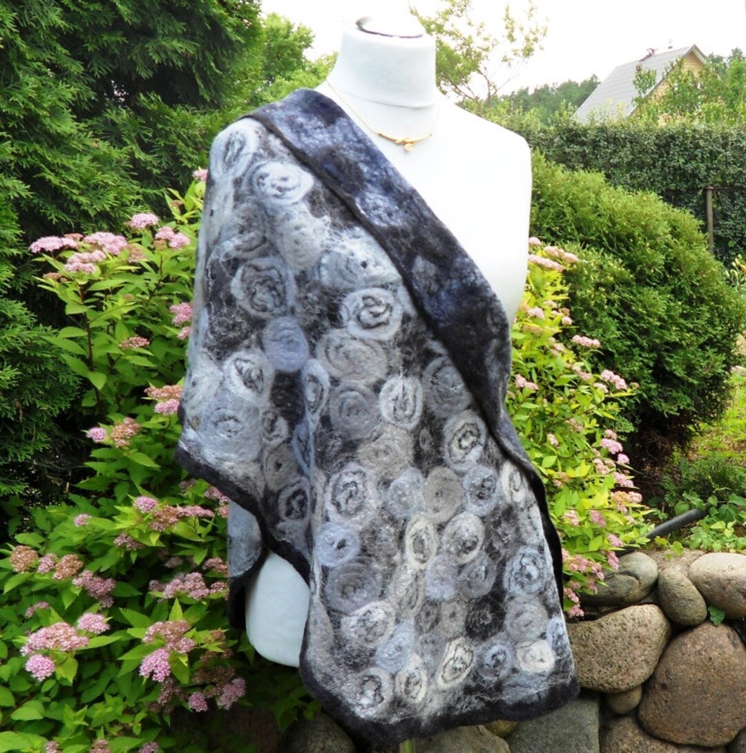 felted wool shawl